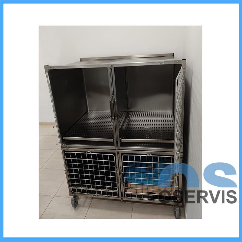 Módulos de hospitalización en acero inoxidable instalados