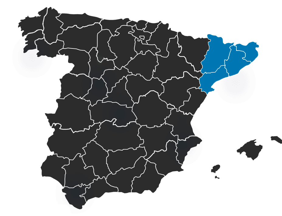 Mapa de cobertura de OSERVIS: Catalunya y Andorra